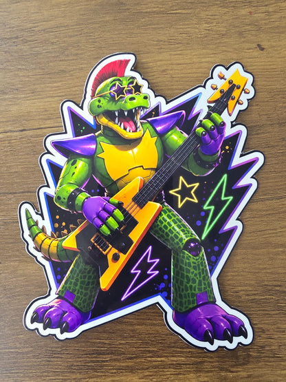 Five Nights at Freddy's: Security Breach Inspired Montgomery Gator Glossy Vinyl Die Cut Sticker | 2 Sizes Available