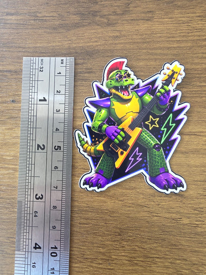 Five Nights at Freddy's: Security Breach Inspired Montgomery Gator Glossy Vinyl Die Cut Sticker | 2 Sizes Available