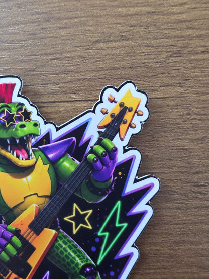 Five Nights at Freddy's: Security Breach Inspired Montgomery Gator Glossy Vinyl Die Cut Sticker | 2 Sizes Available