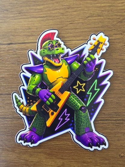 Five Nights at Freddy's: Security Breach Inspired Montgomery Gator Glossy Vinyl Die Cut Sticker | 2 Sizes Available