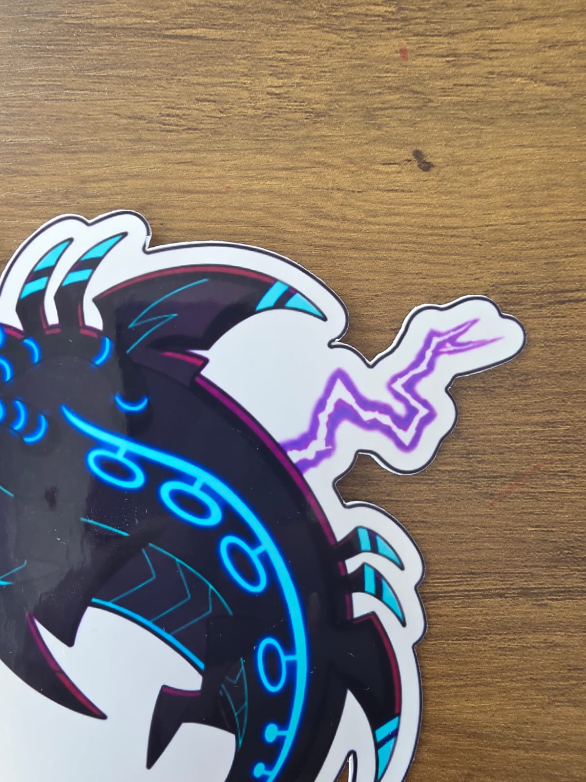 Hazbin Hotel Inspired Shock.wav Glossy Vinyl Die Cut Sticker | 2 Sizes Available