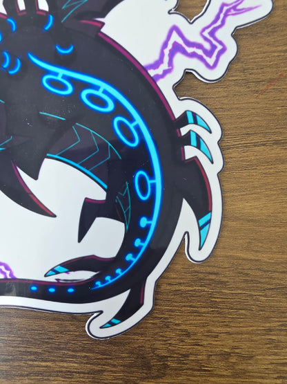 Hazbin Hotel Inspired Shock.wav Glossy Vinyl Die Cut Sticker | 2 Sizes Available