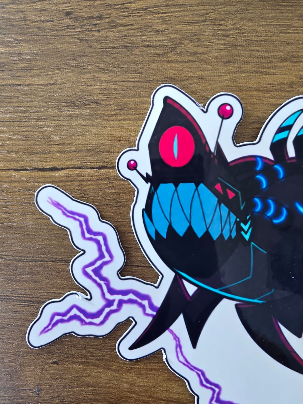 Hazbin Hotel Inspired Shock.wav Glossy Vinyl Die Cut Sticker | 2 Sizes Available