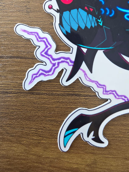 Hazbin Hotel Inspired Shock.wav Glossy Vinyl Die Cut Sticker | 2 Sizes Available