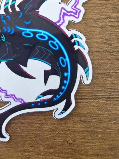 Hazbin Hotel Inspired Shock.wav Glossy Vinyl Die Cut Sticker | 2 Sizes Available