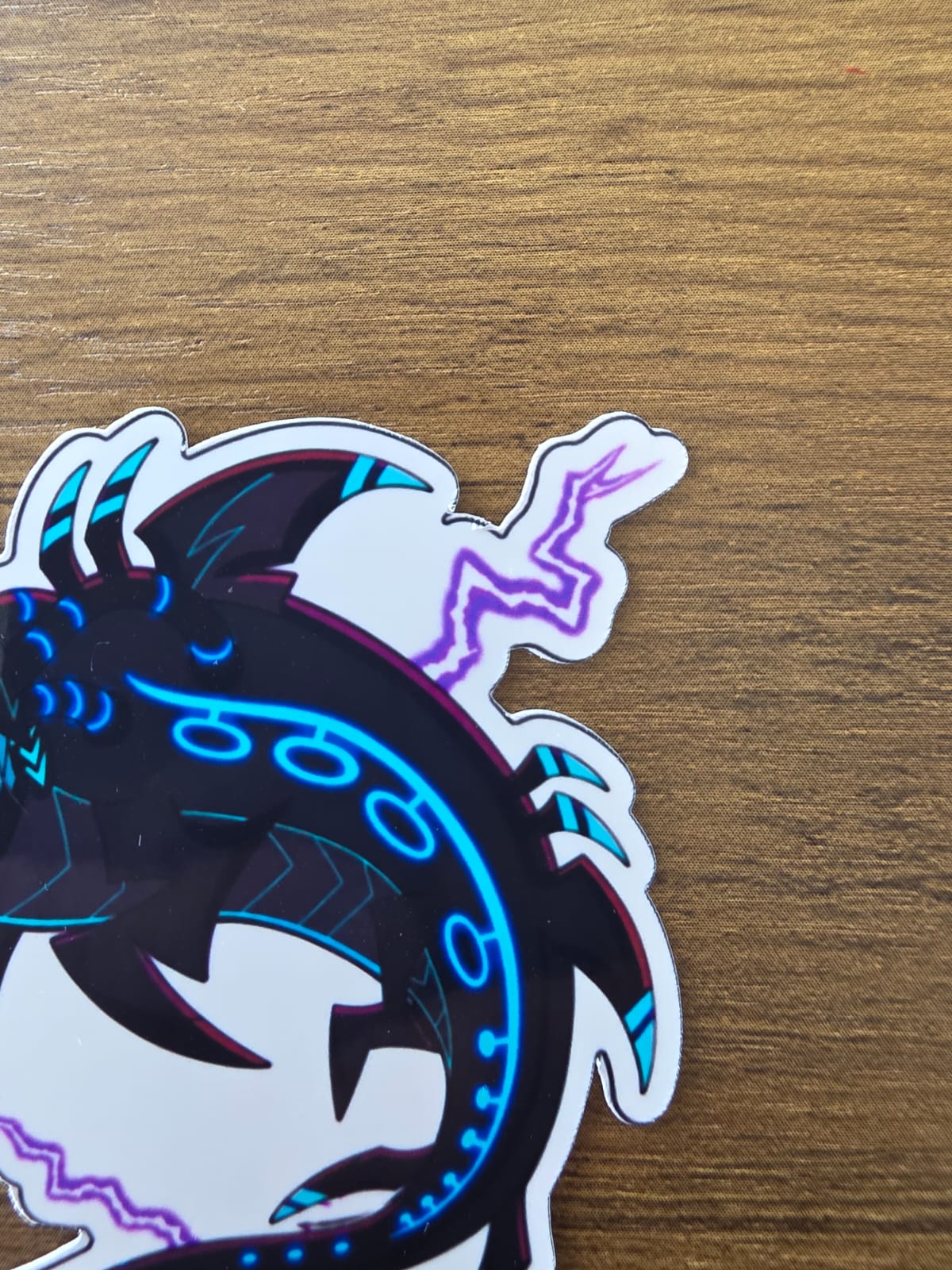 Hazbin Hotel Inspired Shock.wav Glossy Vinyl Die Cut Sticker | 2 Sizes Available