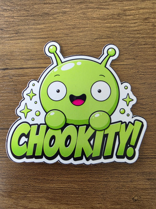 Final Space Inspired Mooncake & Chookity Glossy Vinyl Die Cut Sticker | 2 Sizes Available
