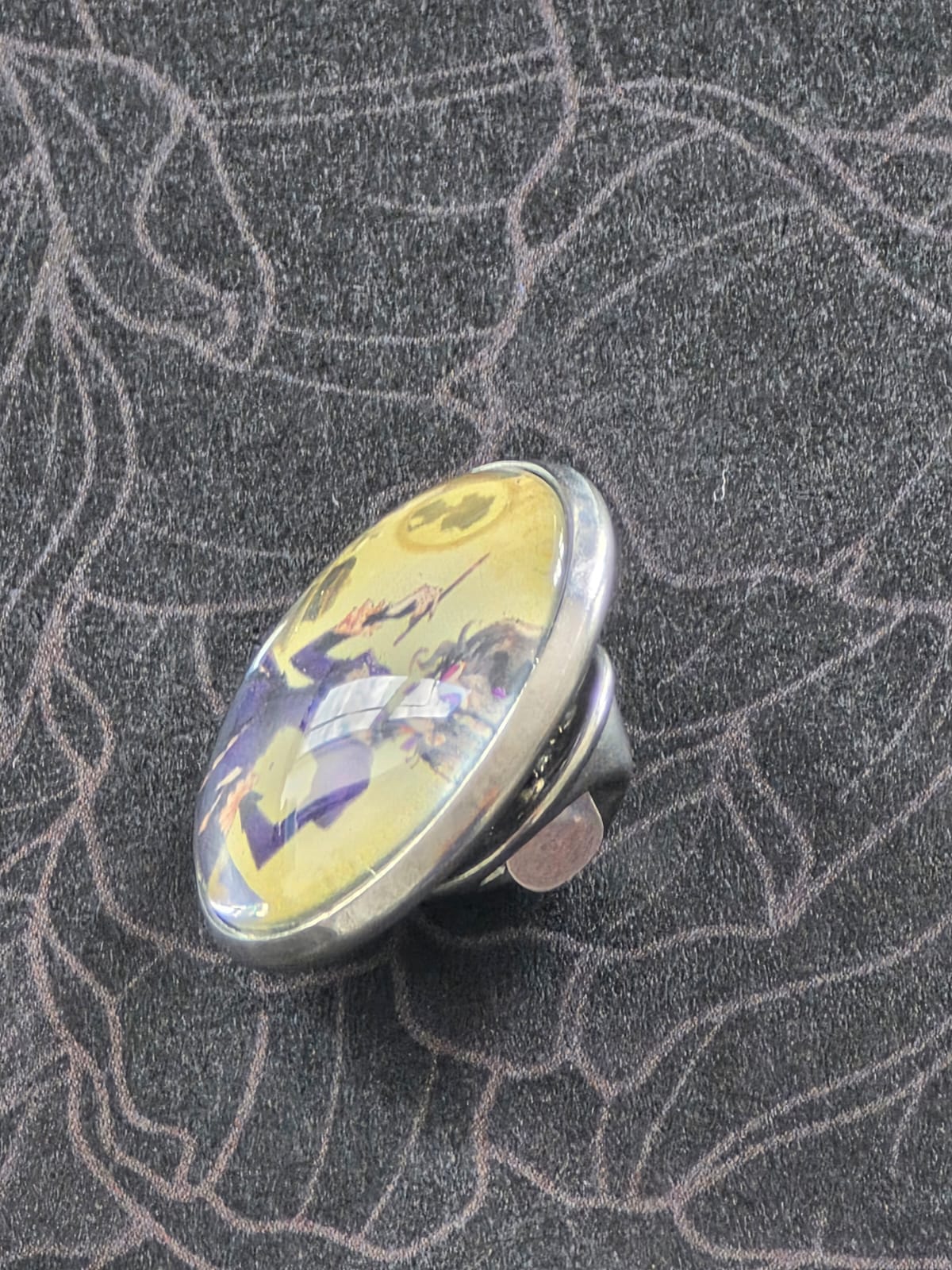 Cinderella Inspired Hellverse Step Mother 20mm Stainless Steel Glass Cabochon Pin