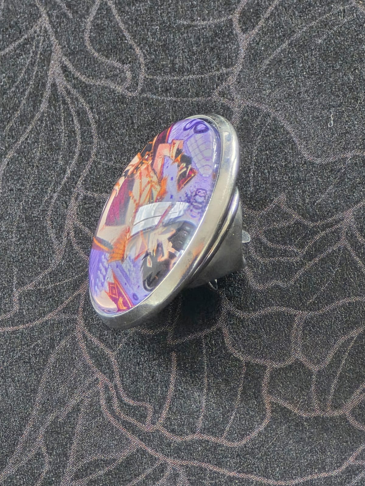 Cinderella Inspired Hellverse Prince 20mm Stainless Steel Glass Cabochon Pin