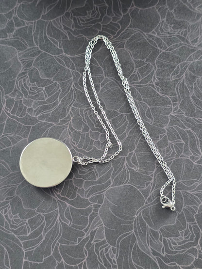 Alice in Wonderland Inspired Hellverse March Hare 30mm Pendant Stainless Steel 20 Inch Necklace