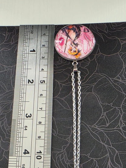 Cinderella Inspired Hellverse Cinderella in Rags 30mm Pendant Stainless Steel 20 Inch Necklace