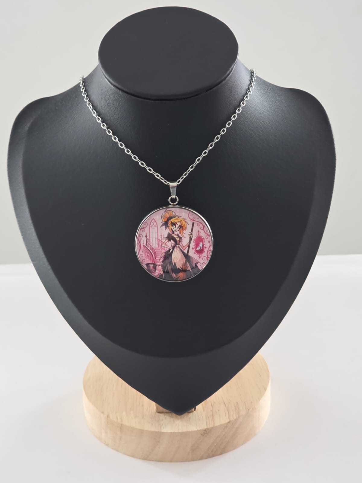 Cinderella Inspired Hellverse Cinderella in Rags 30mm Pendant Stainless Steel 20 Inch Necklace