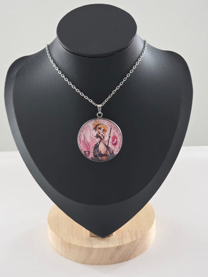 Cinderella Inspired Hellverse Cinderella in Rags 30mm Pendant Stainless Steel 20 Inch Necklace