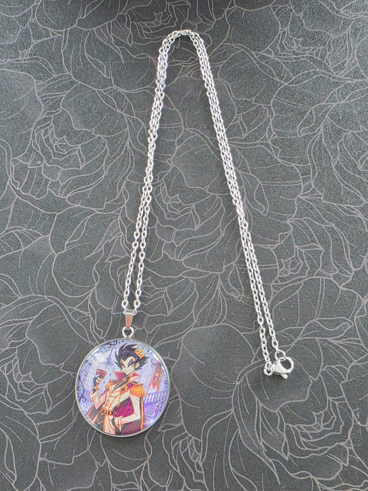 Cinderella Inspired Hellverse Prince 30mm Pendant Stainless Steel 20 Inch Necklace