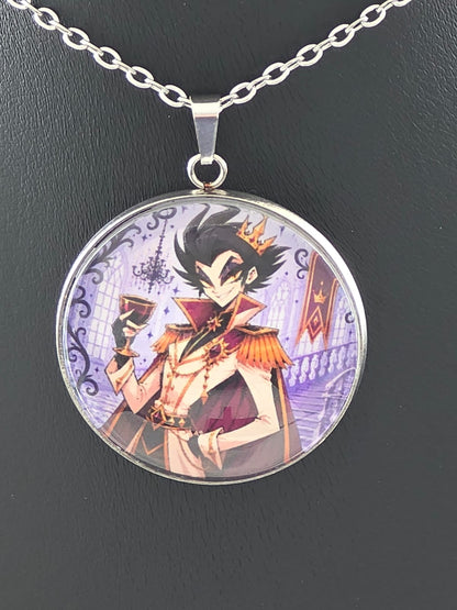 Cinderella Inspired Hellverse Prince 30mm Pendant Stainless Steel 20 Inch Necklace
