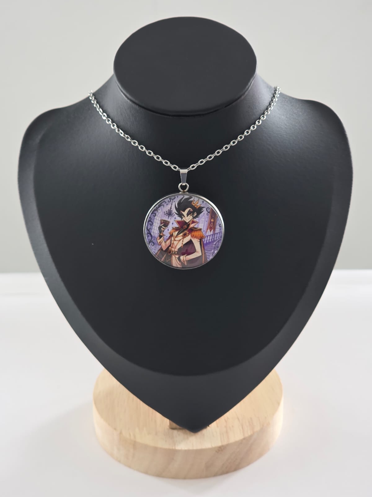 Cinderella Inspired Hellverse Prince 30mm Pendant Stainless Steel 20 Inch Necklace