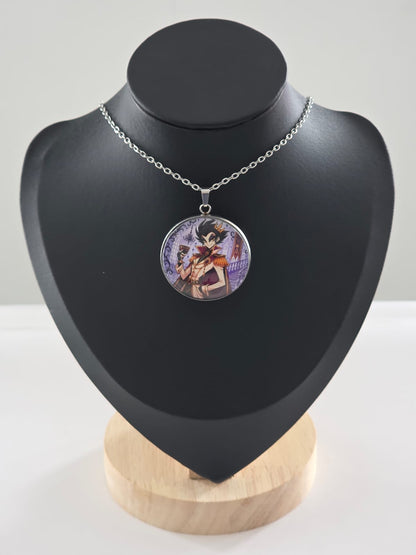 Cinderella Inspired Hellverse Prince 30mm Pendant Stainless Steel 20 Inch Necklace