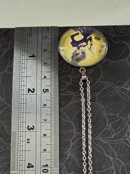 Cinderella Inspired Hellverse Step Mother 30mm Pendant Stainless Steel 20 Inch Necklace