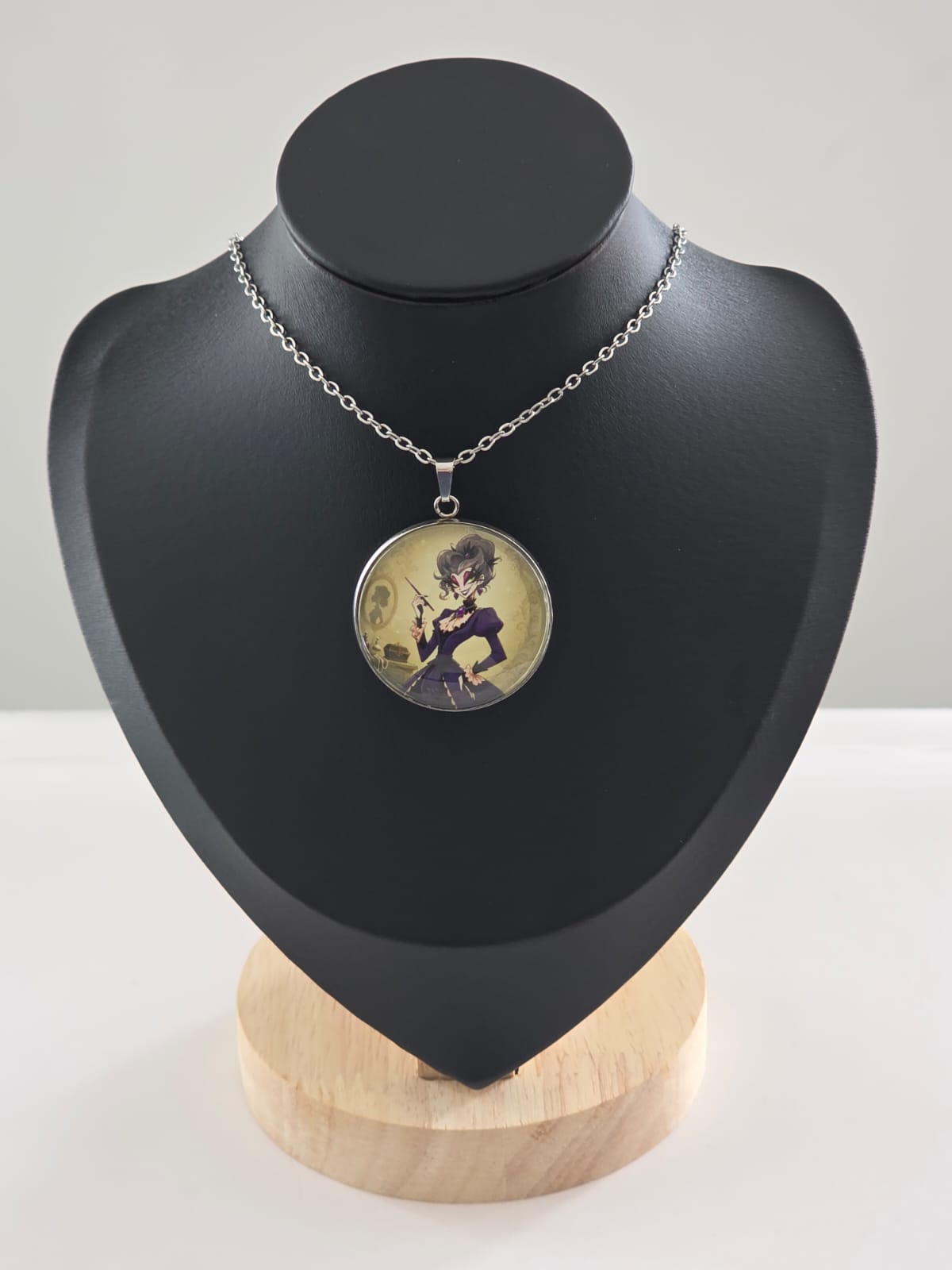Cinderella Inspired Hellverse Step Mother 30mm Pendant Stainless Steel 20 Inch Necklace