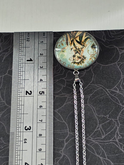 Cinderella Inspired Hellverse Mother Spirit 30mm Pendant Stainless Steel 20 Inch Necklace