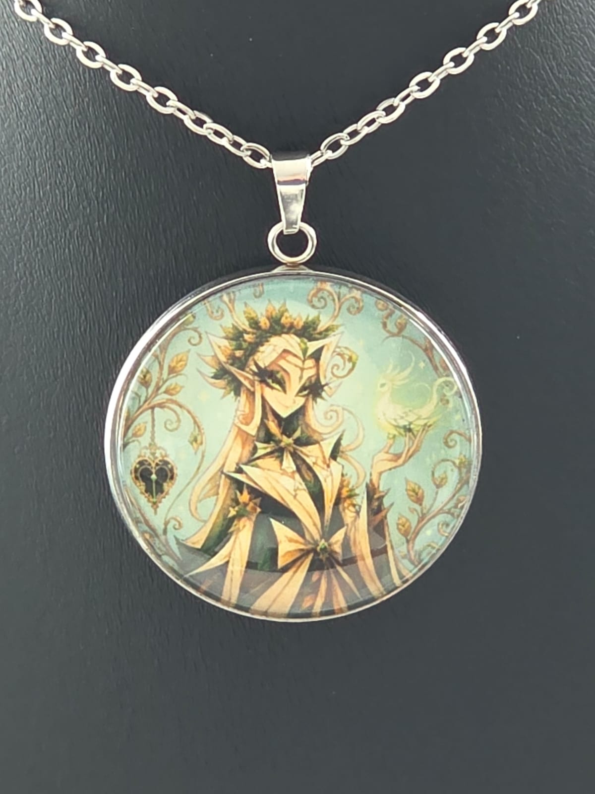 Cinderella Inspired Hellverse Mother Spirit 30mm Pendant Stainless Steel 20 Inch Necklace