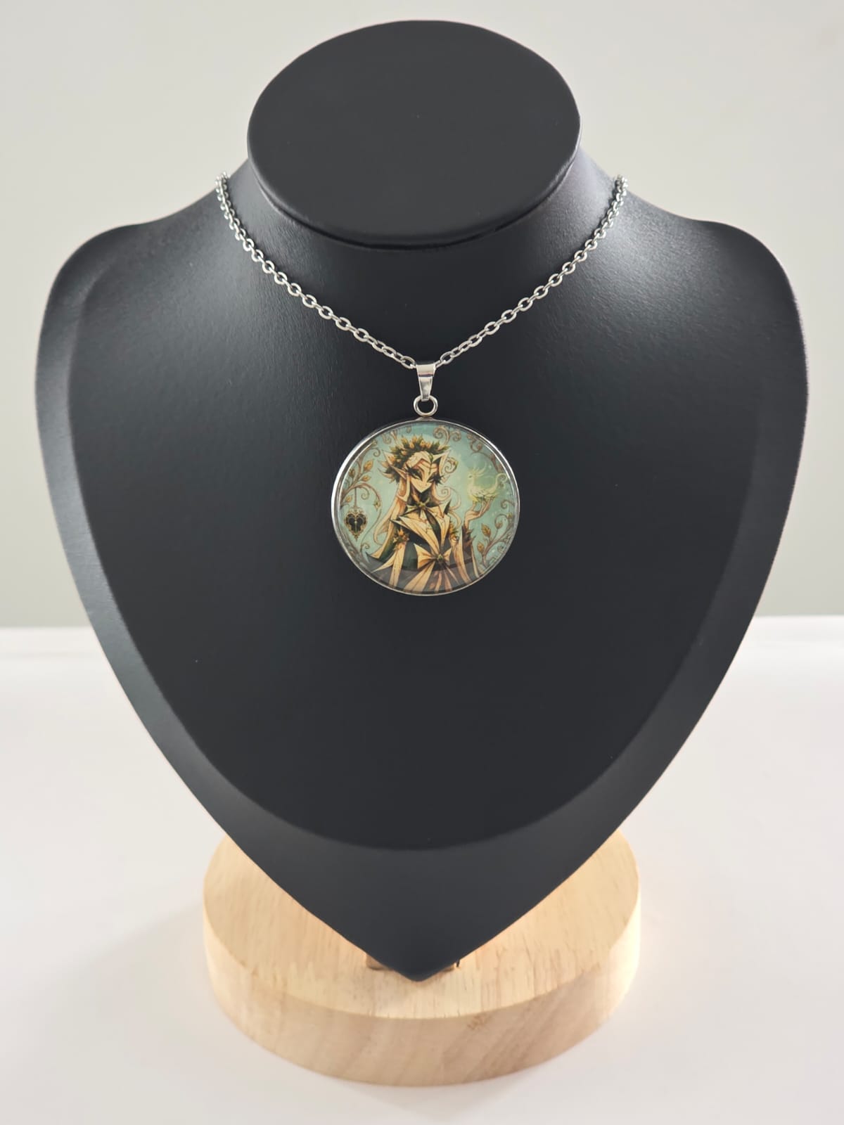 Cinderella Inspired Hellverse Mother Spirit 30mm Pendant Stainless Steel 20 Inch Necklace