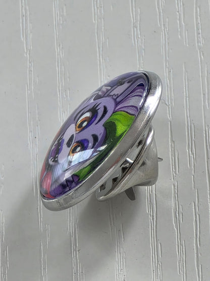 Five Nights at Freddy's: Security Breach Inspired Roxanne Wolf 20mm Stainless Steel Glass Cabochon Pin