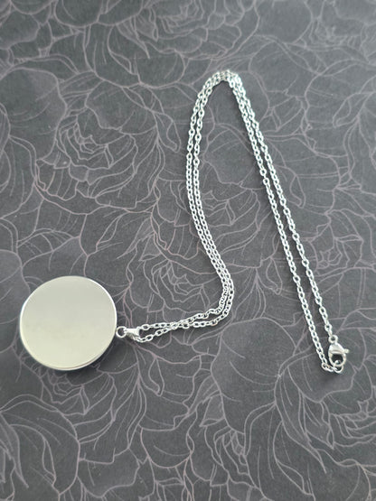 Cinderella Inspired Hellverse Cinderella at the Ball 30mm Pendant Stainless Steel 20 Inch Necklace