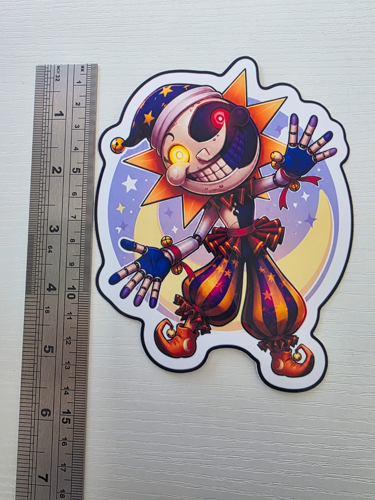 Five Nights at Freddy's Inspired Eclipse Glossy Vinyl Die Cut Sticker | 2 Sizes Available