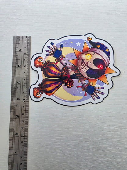 Five Nights at Freddy's Inspired Eclipse Glossy Vinyl Die Cut Sticker | 2 Sizes Available