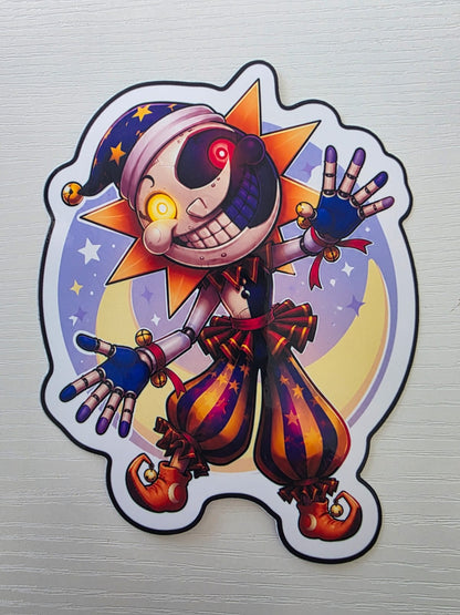Five Nights at Freddy's Inspired Eclipse Glossy Vinyl Die Cut Sticker | 2 Sizes Available