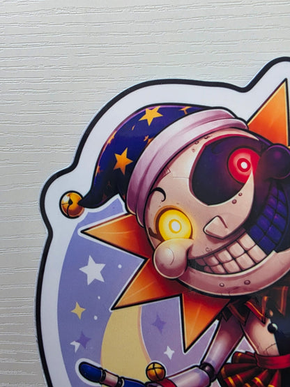 Five Nights at Freddy's Inspired Eclipse Glossy Vinyl Die Cut Sticker | 2 Sizes Available