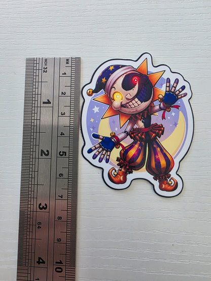 Five Nights at Freddy's Inspired Eclipse Glossy Vinyl Die Cut Sticker | 2 Sizes Available