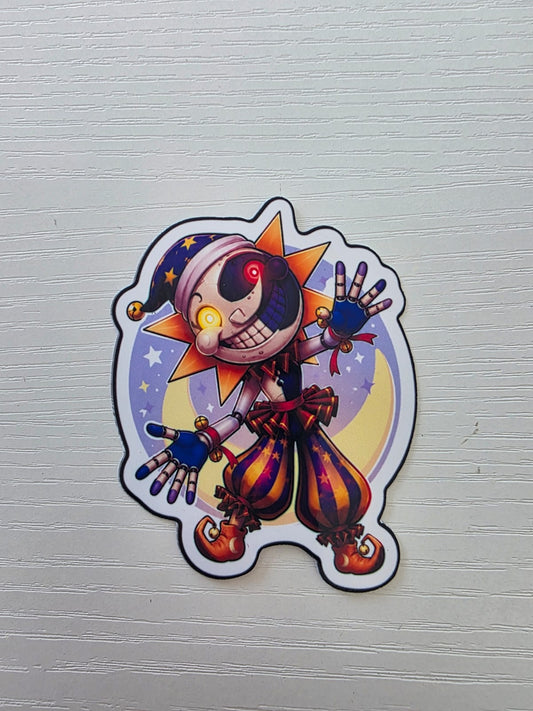 Five Nights at Freddy's Inspired Eclipse Glossy Vinyl Die Cut Sticker | 2 Sizes Available