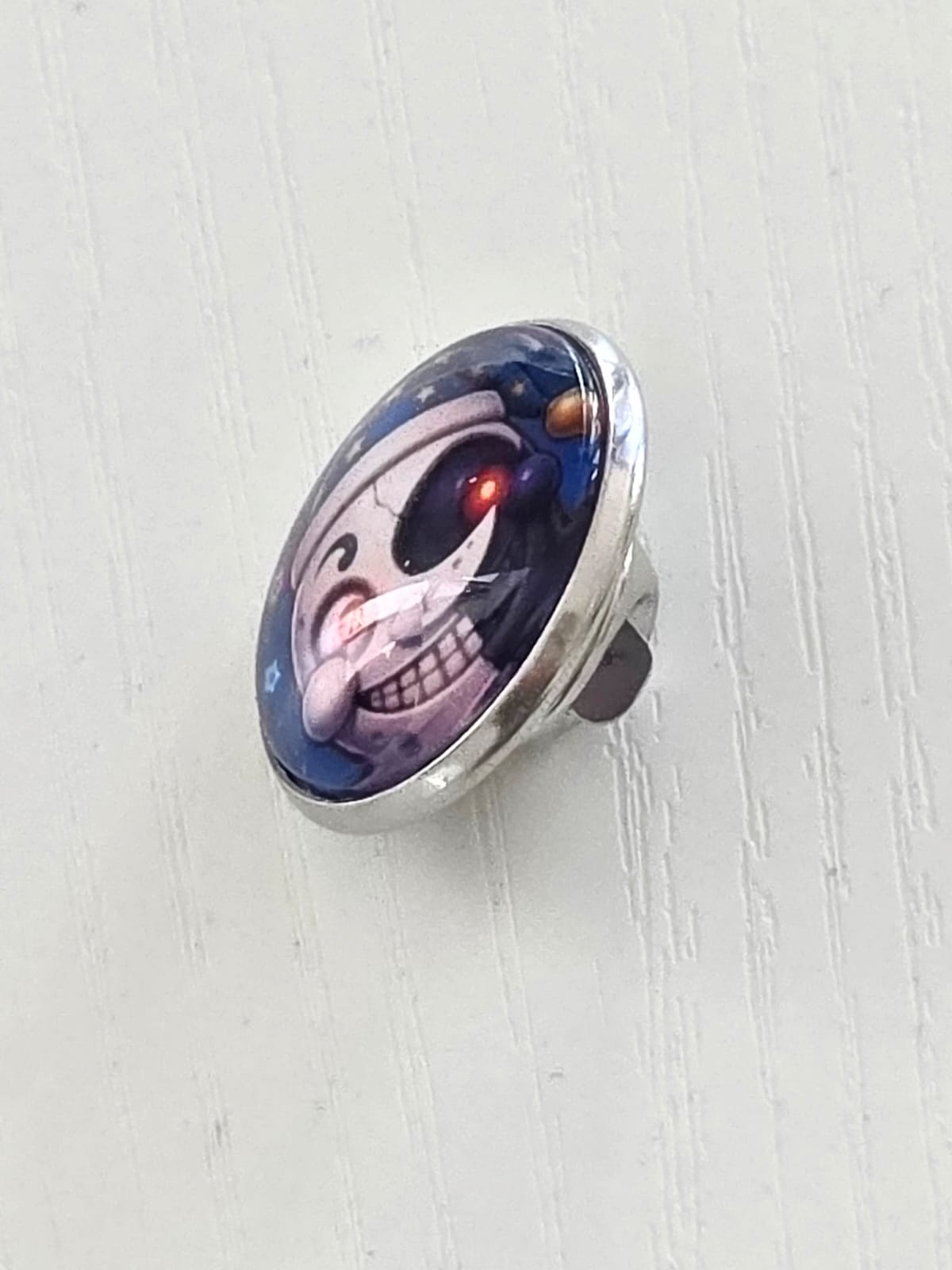 Five Nights at Freddy's: Security Breach Inspired Moon 20mm Stainless Steel Glass Cabochon Pin