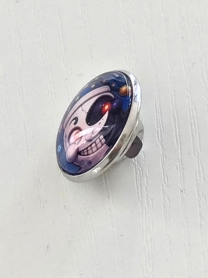 Five Nights at Freddy's: Security Breach Inspired Moon 20mm Stainless Steel Glass Cabochon Pin