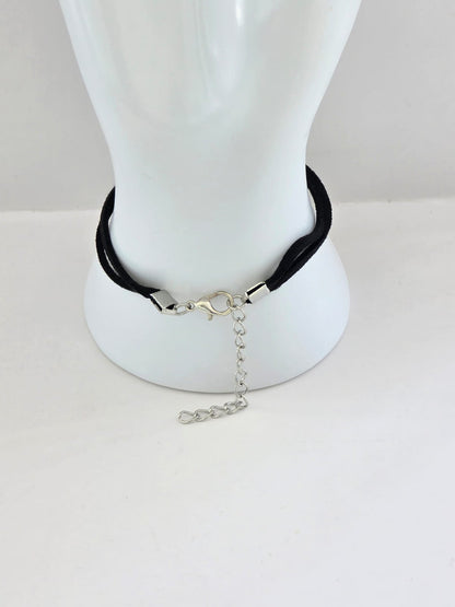 Hazbin Hotel Inspired Shock.wav 20mm Faux Suede Adjustable Bracelet