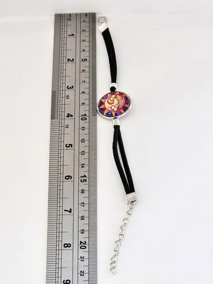 Five Nights at Freddy's: Security Breach Inspired Sun 20mm Faux Suede Adjustable Bracelet