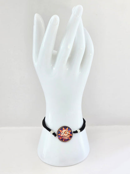 Five Nights at Freddy's: Security Breach Inspired Sun 20mm Faux Suede Adjustable Bracelet