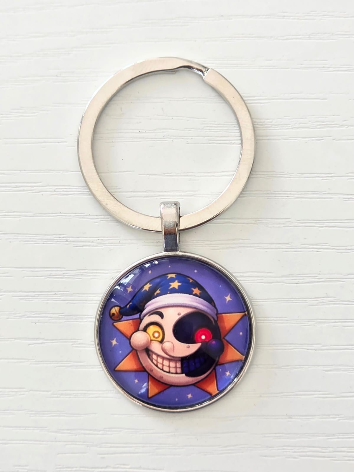 FNAF Security Breach Inspired Eclipse 25mm Glass Cabochon Keyring
