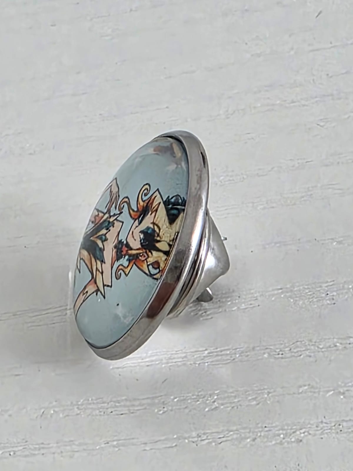 Cinderella Inspired Hellverse Cinderella Ball 20mm Stainless Steel Glass Cabochon Pin