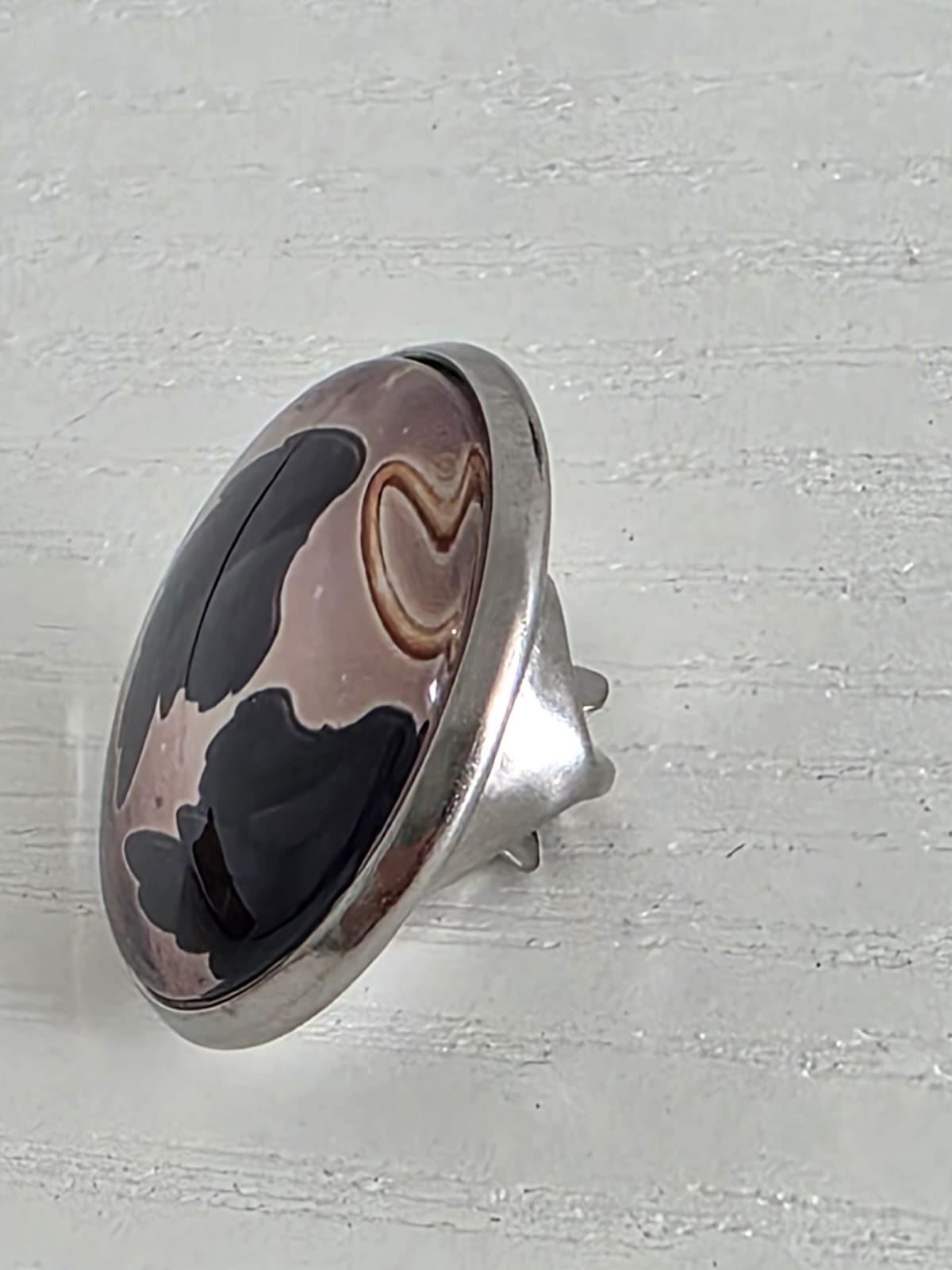 Good Omens Inspired Halo Wings 20mm Stainless Steel Glass Cabochon Pin