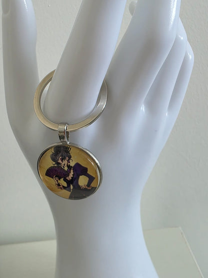 Cinderella Inspired Hellverse Stepmother 25mm Glass Cabochon Keyring