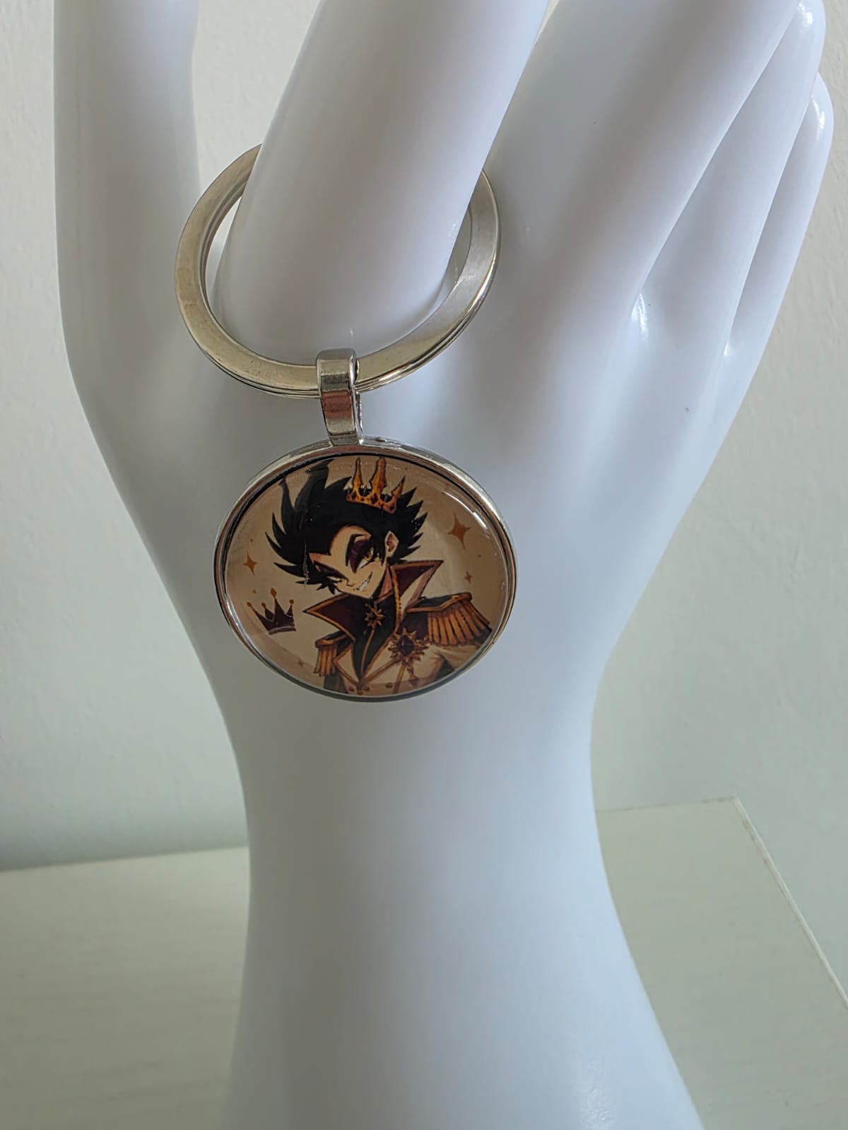 Cinderella Inspired Hellverse Prince 25mm Glass Cabochon Keyring