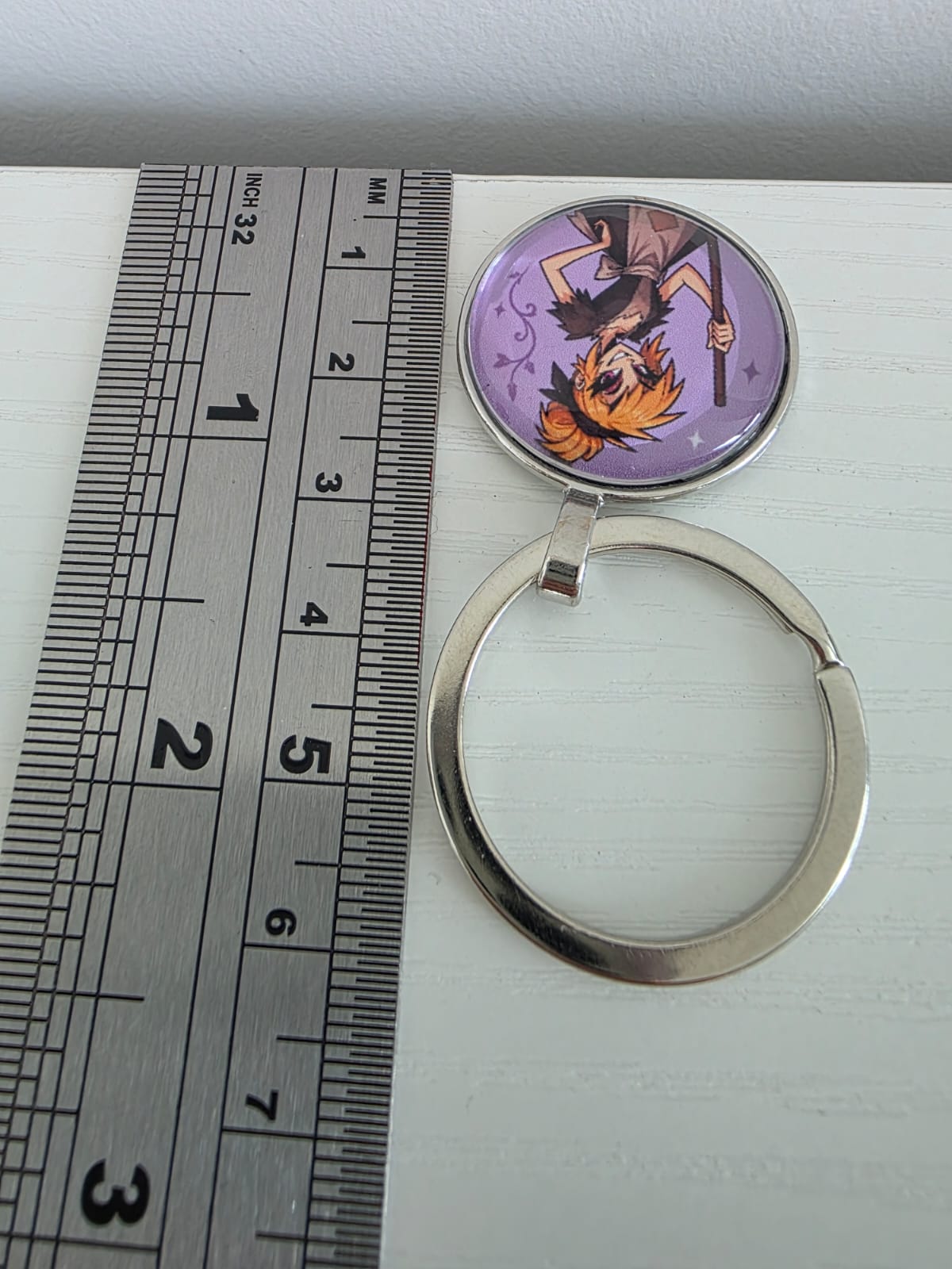 Cinderella Inspired Hellverse Cinderella in Rags 25mm Glass Cabochon Keyring