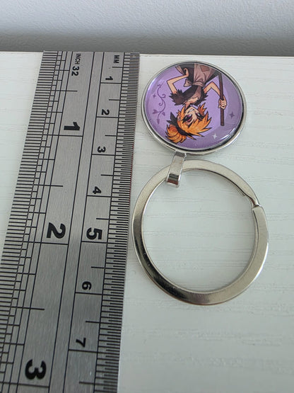 Cinderella Inspired Hellverse Cinderella in Rags 25mm Glass Cabochon Keyring