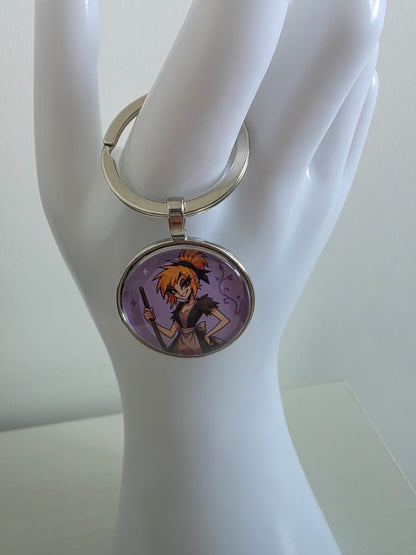 Cinderella Inspired Hellverse Cinderella in Rags 25mm Glass Cabochon Keyring