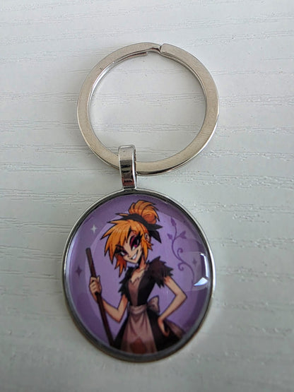 Cinderella Inspired Hellverse Cinderella in Rags 25mm Glass Cabochon Keyring
