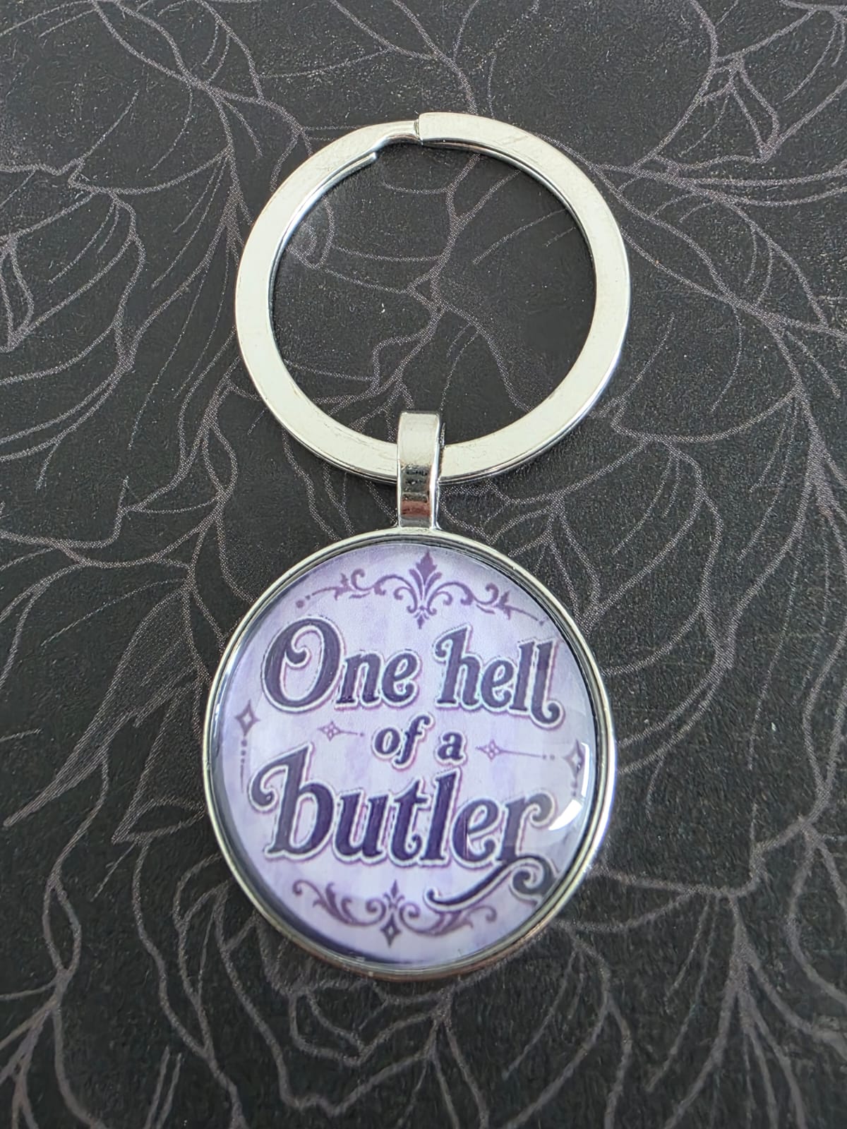 Black Butler (Kuroshitsuji) Inspired One Hell of a Butler 25mm Glass Cabochon Keyring