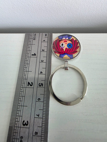 The Amazing Digital Circus Inspired Ragatha 25mm Glass Cabochon Keyring
